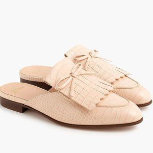 J.Crew Kiltie Academy Penny Loafer Mules in Sunwashed Pink in Size 9.5